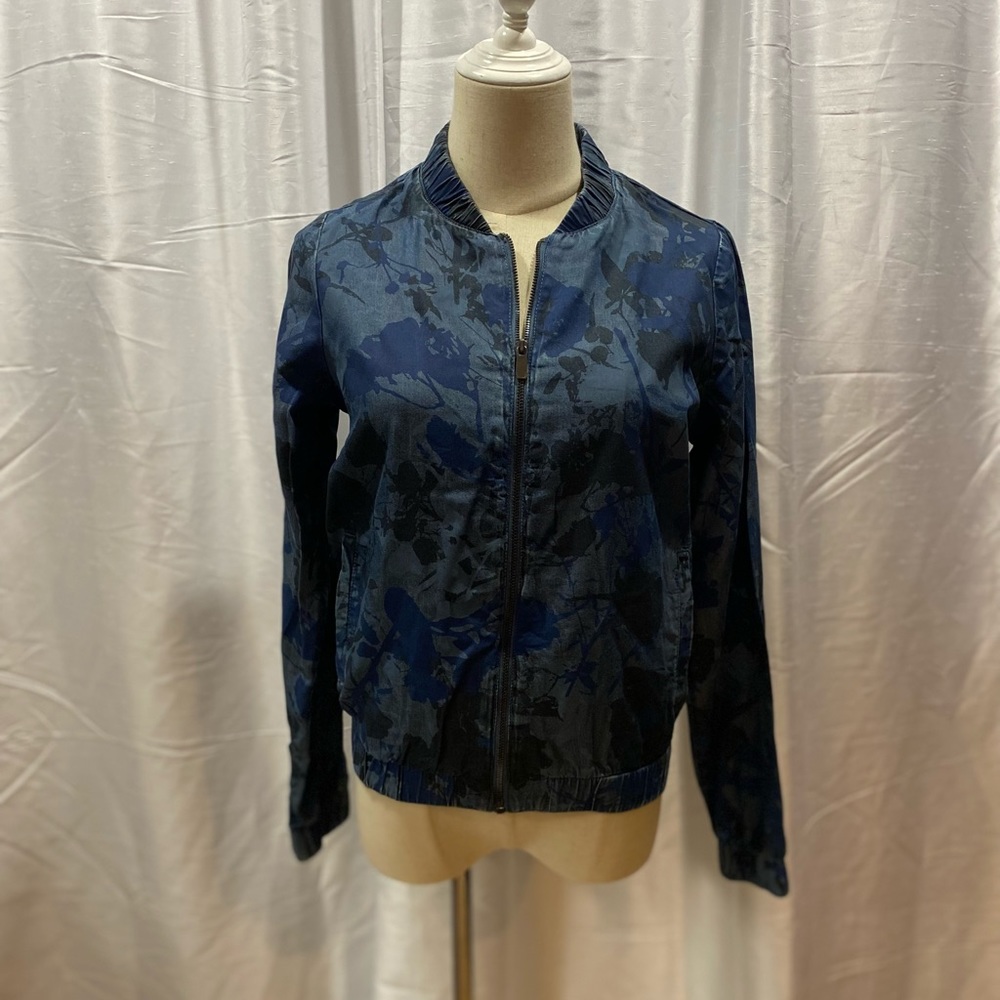 Juicy Couture Floral Camo Bomber Moto Jacket